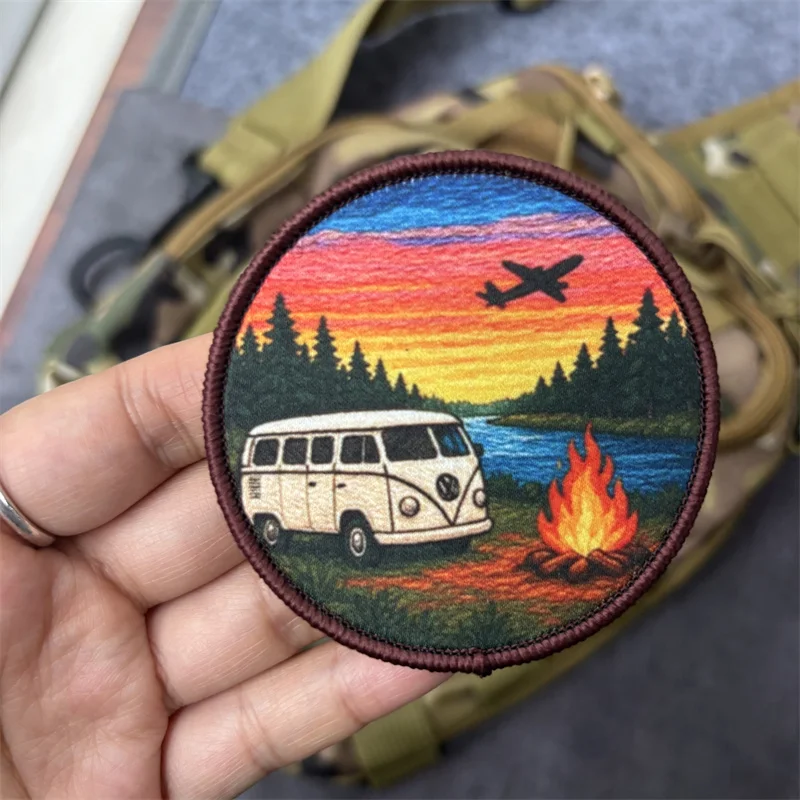 Parche táctico militar estampado con velcro para mochila y ropa - imagen 3
