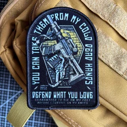 Parche táctico Defend What You Love gancho y bucle para rifle