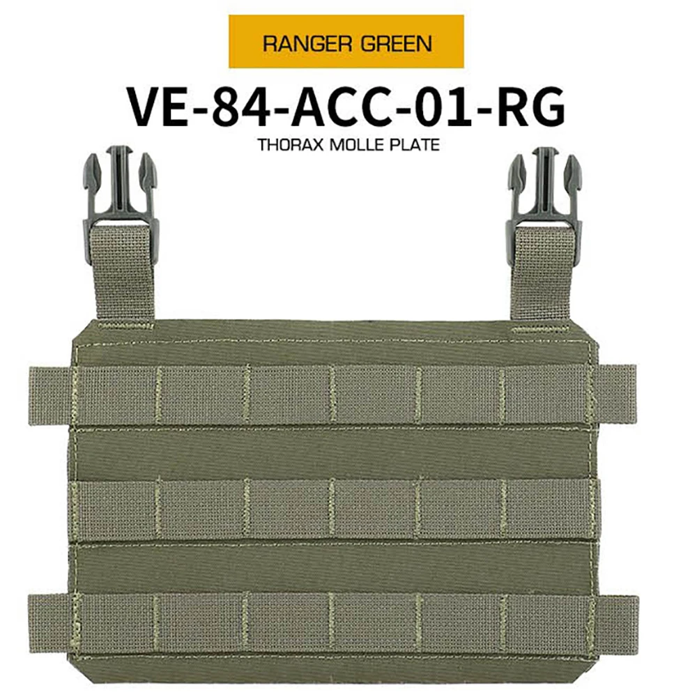 Panel MOLLE para chaleco táctico LV119, instalación a presión