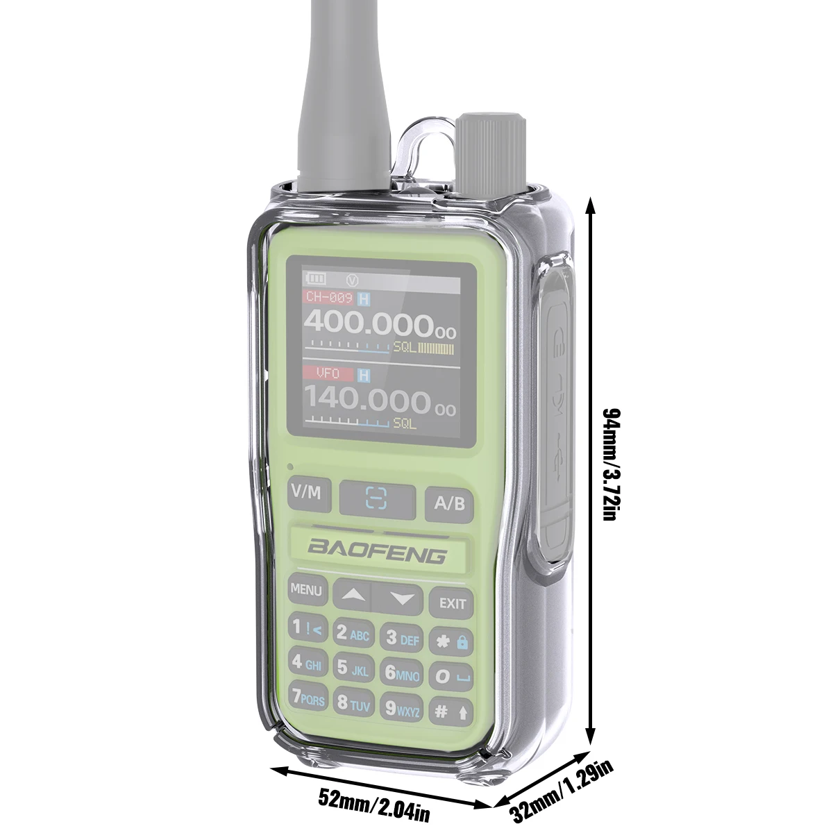 Baofeng UV-5R Mini funda táctica TPU antichoque para radio - imagen 3