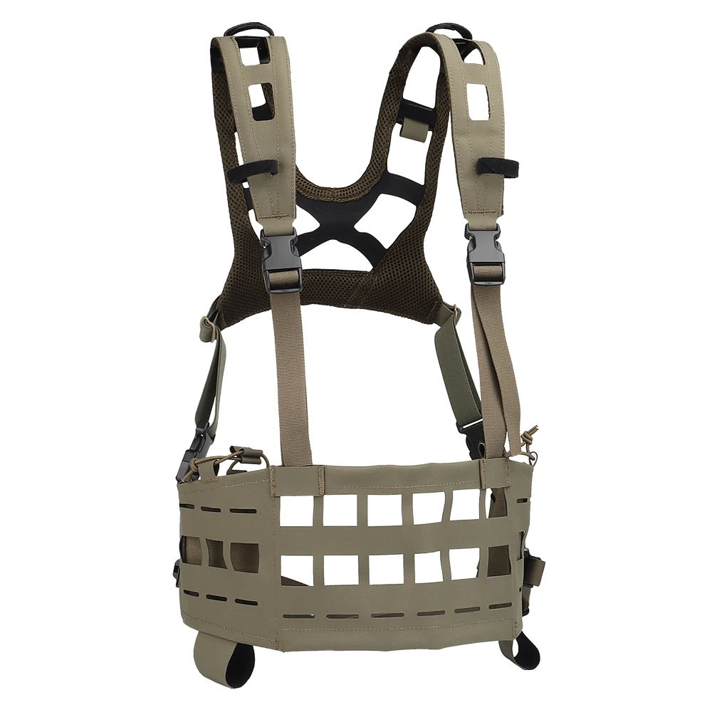Chaleco Táctico Ligero MOLLE – Camuflaje Militar para Airsoft y Caza - imagen 2
