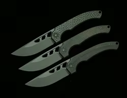 LEMIFSHE BRB4 XL: cuchillo plegable de acero N690 con mango de titanio