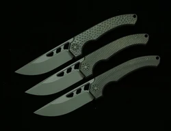 LEMIFSHE BRB4 XL: cuchillo plegable de acero N690 con mango de titanio