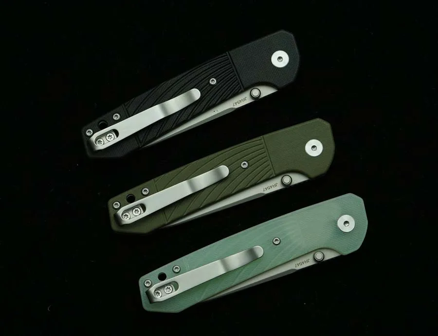 LEMIFSHE JR4547 Cuchillo EDC de acero y mango G10 para acampada - imagen 5