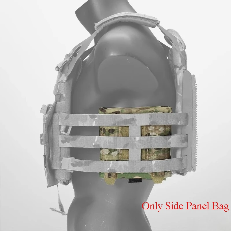 Bolsa panel lateral MOLLE 6x6 para chaleco táctico auxiliar