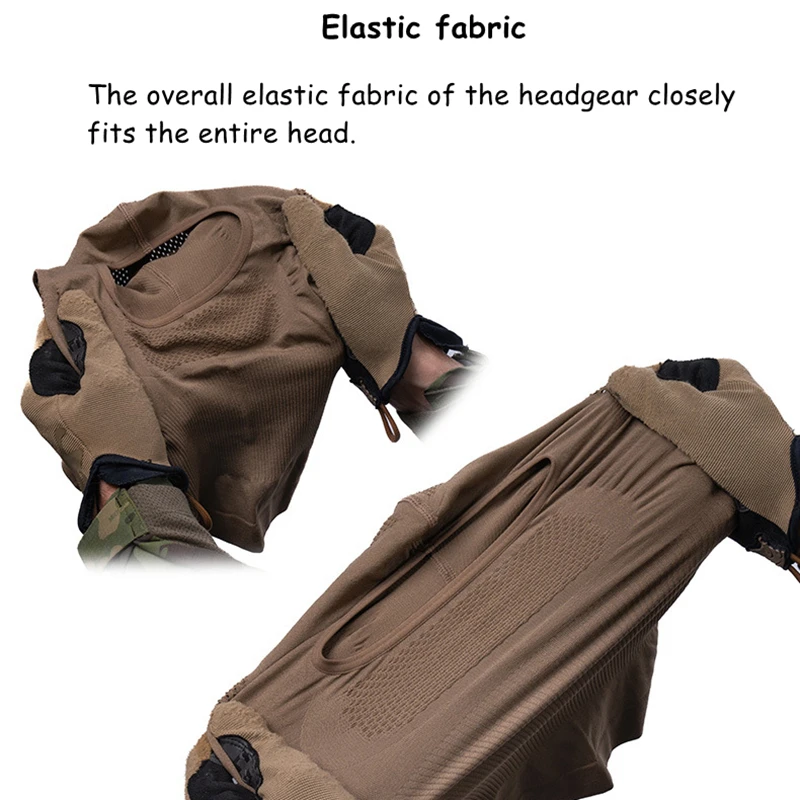 Pasamontañas táctico de malla transpirable, cubre rostro airsoft