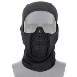 Máscara táctica Airsoft de malla de acero transpirable completa