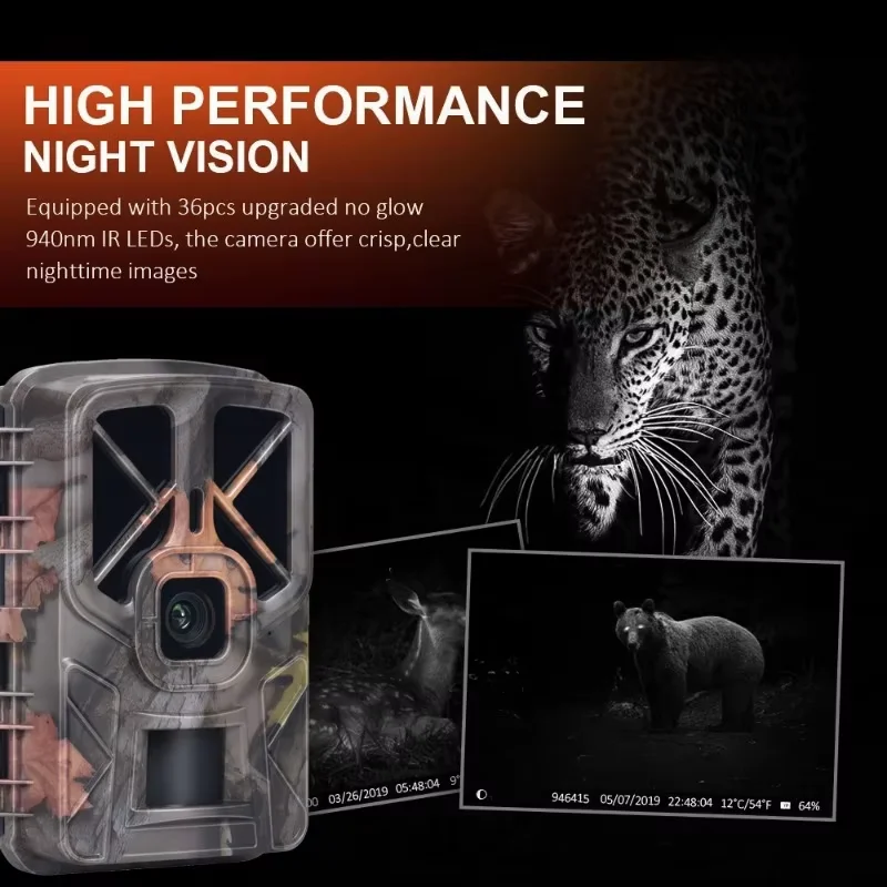 Suntek Trampa fotográfica de fauna con visión nocturna IR y CMOS - imagen 3