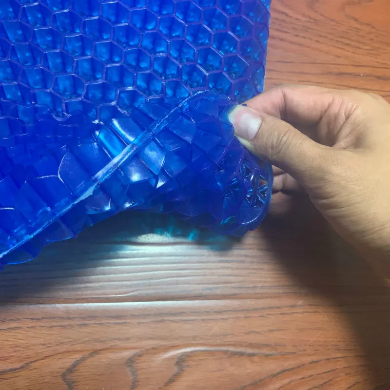 Cojín ortopédico transpirable gel de silicona panal para asiento - imagen 2