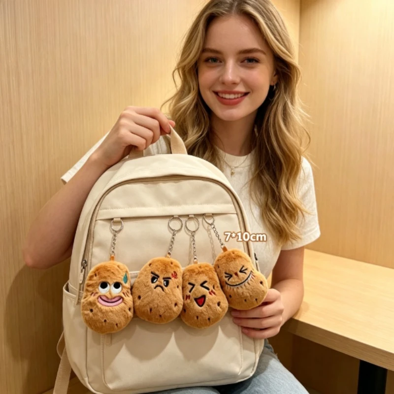 Llavero peluche patata kawaii – Adorno decorativo para mochila - imagen 4