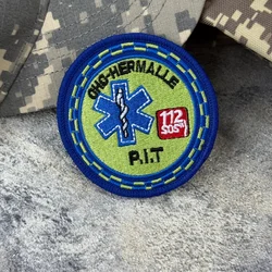 Parche táctico médico Estrella de la Vida bordado con velcro rescate