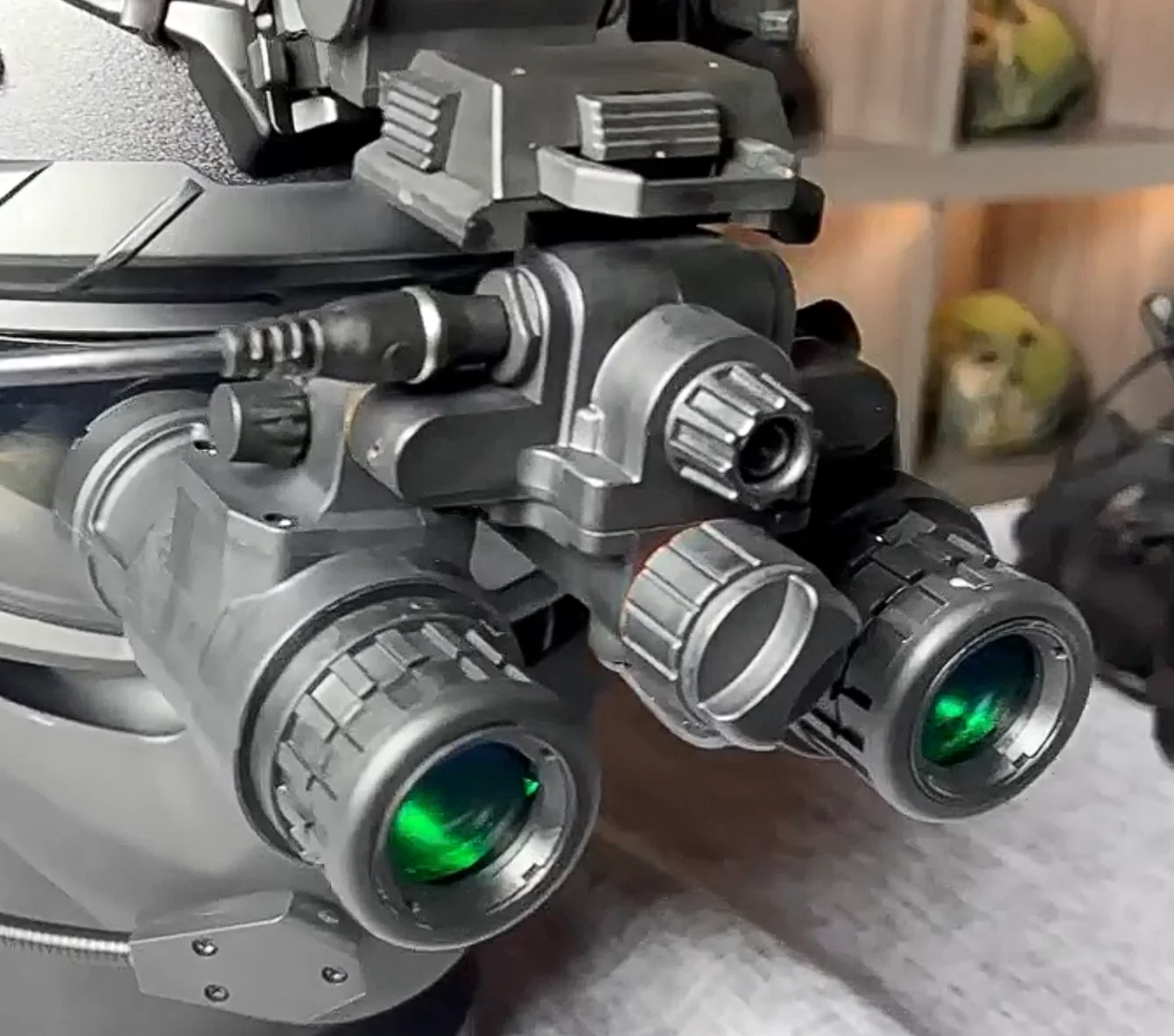Visión nocturna PVS-31 GPNVG doble tubo LED para casco airsoft