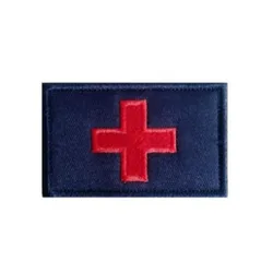 Parche táctico Cruz Roja médico con gancho y bucle infrarrojo