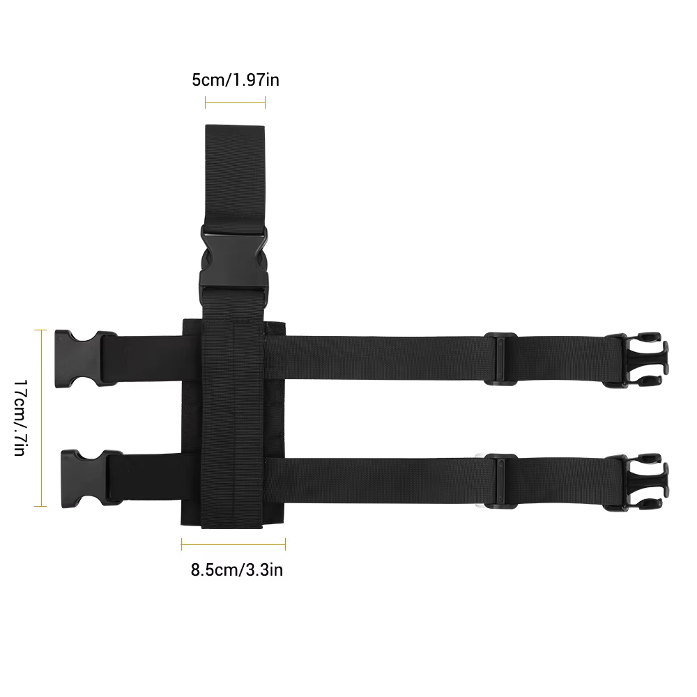 Panel MOLLE muslo táctico – funda de pistola universal - imagen 2