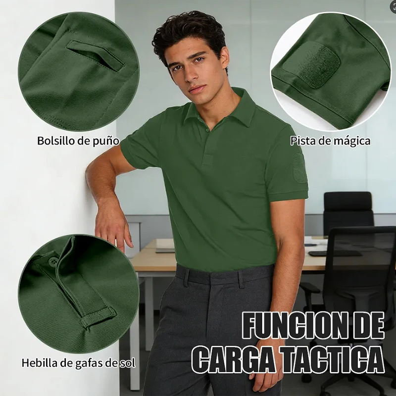 Camiseta táctica secado rápido cuello redondo transpirable - imagen 5