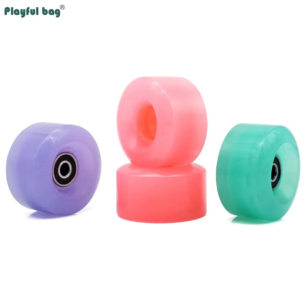 Ruedas PU 82A para patines de rueda doble con rodamientos - imagen 4