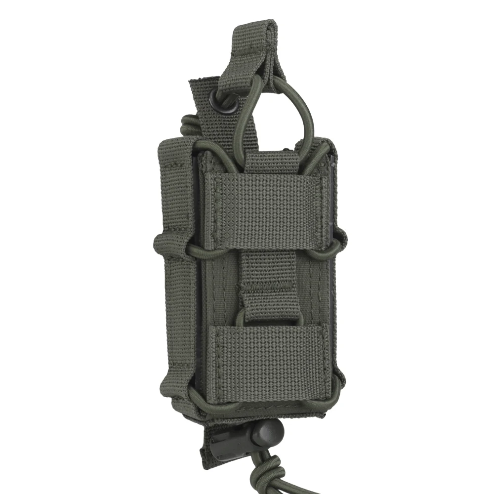 Bolsa portacargador pistola 9 mm MOLLE con soporte linterna y antorcha - imagen 3