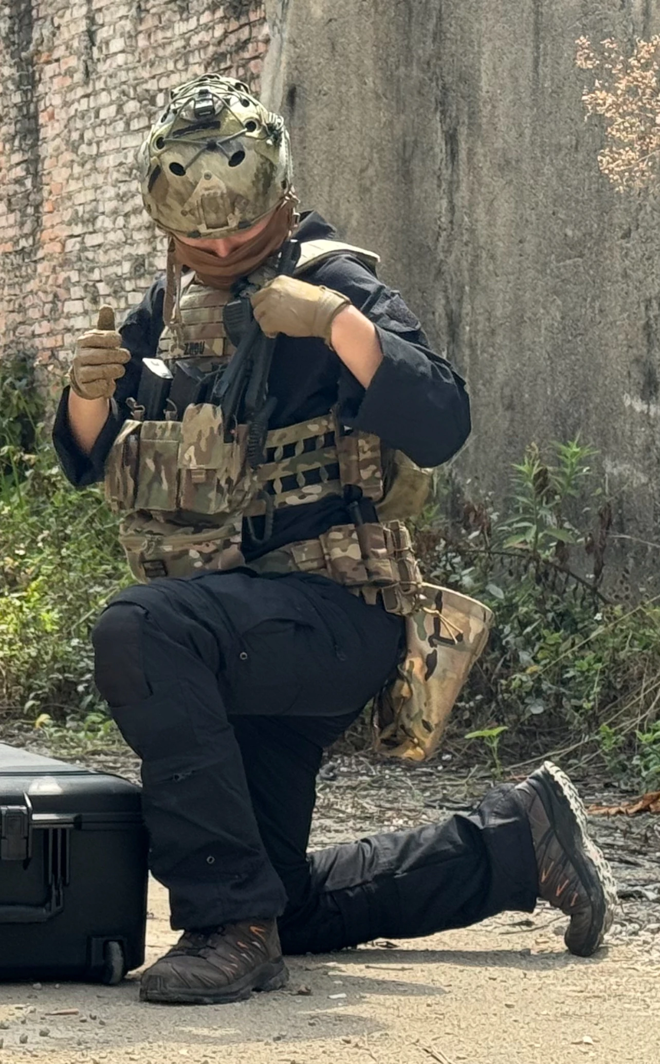 Tom PRO HT UF pantalones tácticos camuflaje negro y verde antidesgarro - imagen 4
