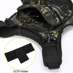 Chaleco Táctico con Mochila Molle para Outdoor y Entrenamiento