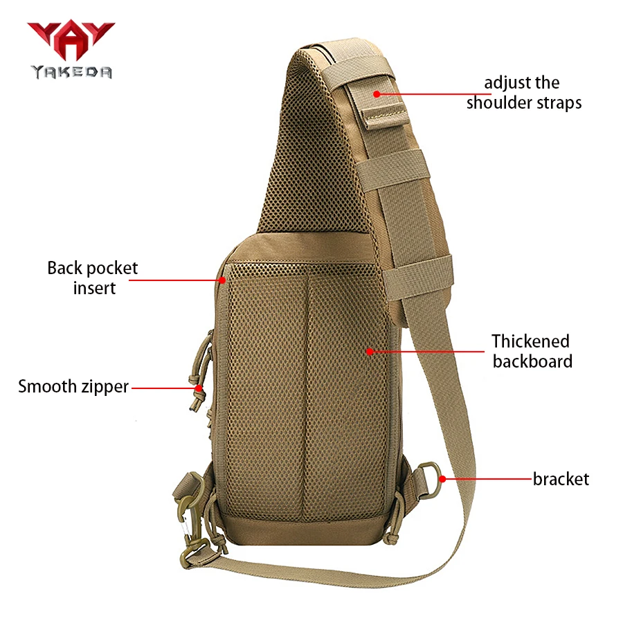Bolso bandolera táctico para actividades al aire libre