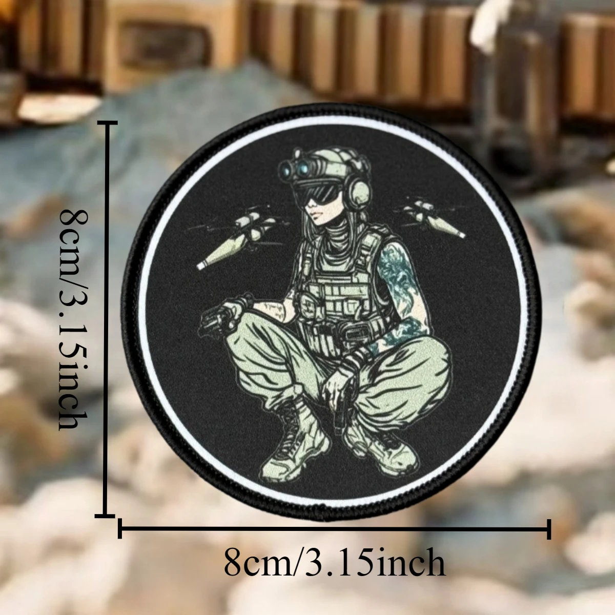 Parche táctico FPV operador morale – gancho y bucle para ropa - imagen 5