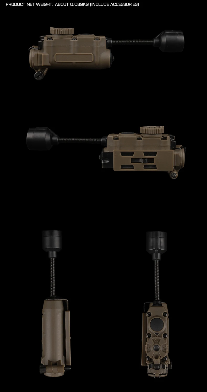 Luz táctica en configuración de equipo