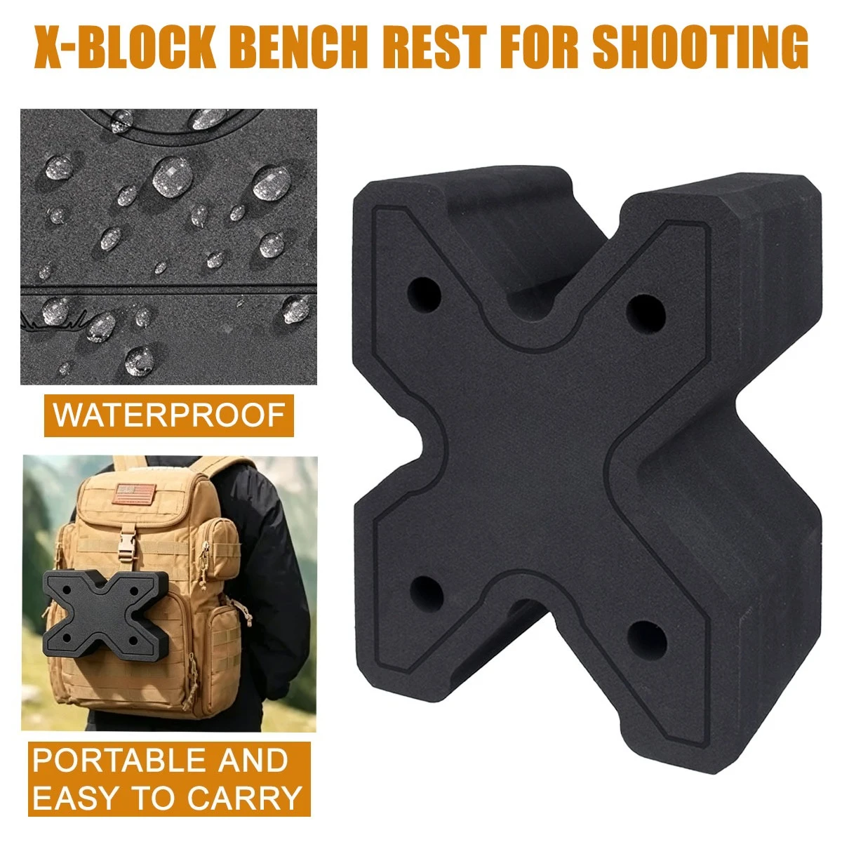 Adaptador X-Block de espuma EVA para bípode de rifle - imagen 3
