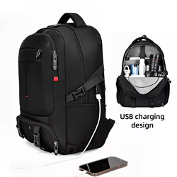 Mochila de senderismo con USB para outdoor - viaje, camping y trekking