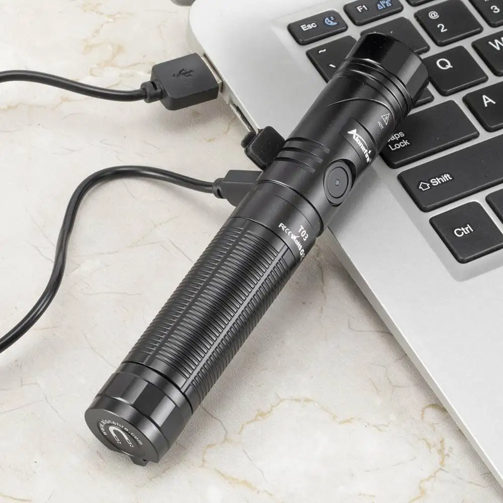 Linterna táctica LED recargable USB magnética para caza y outdoor - imagen 5