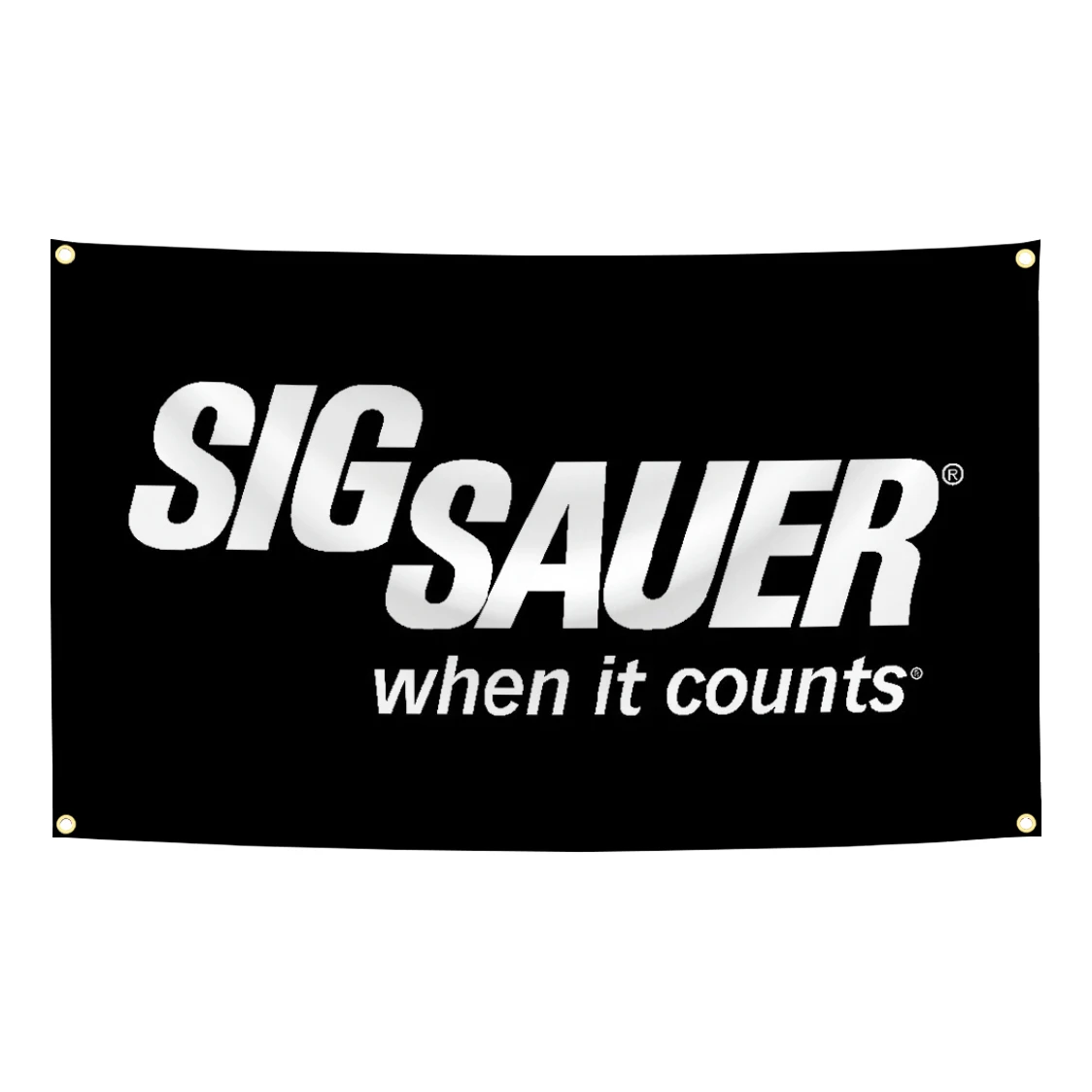 Sig Sauer bandera de poliéster estampado digital para pared exterior - imagen 2