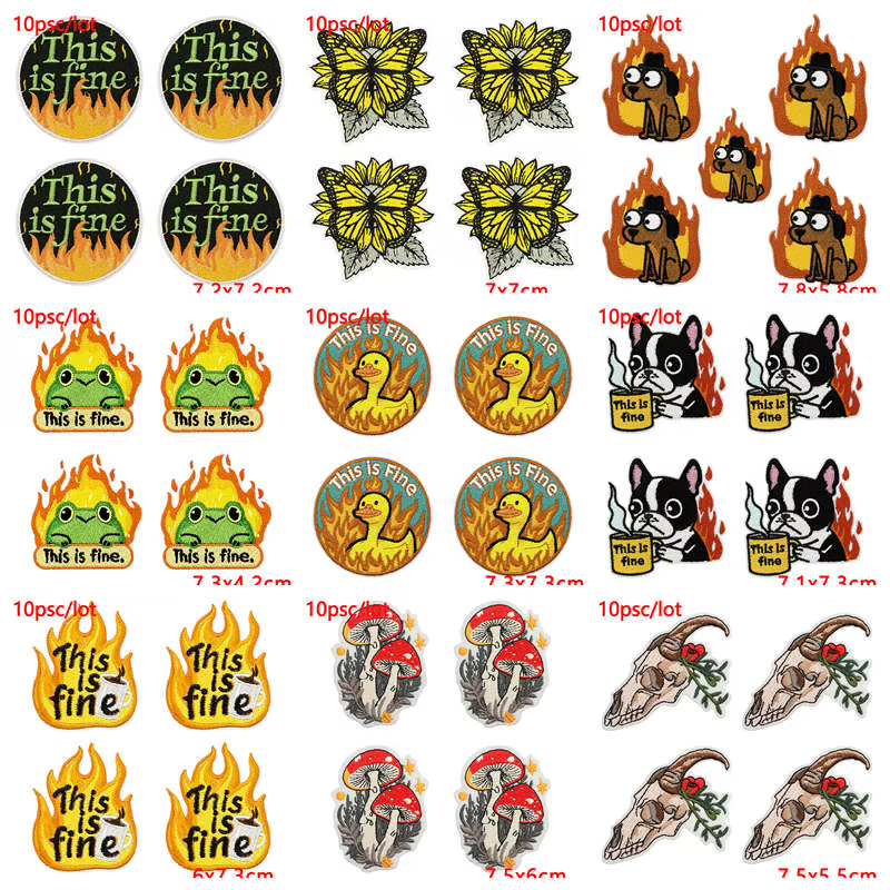 Parches bordados animales Hip Hop – Termoadhesivos para mochilas - imagen 4