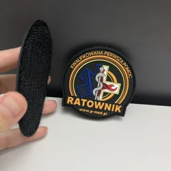 Parche PVC 3D personalizado etiqueta goma marca silicona suave