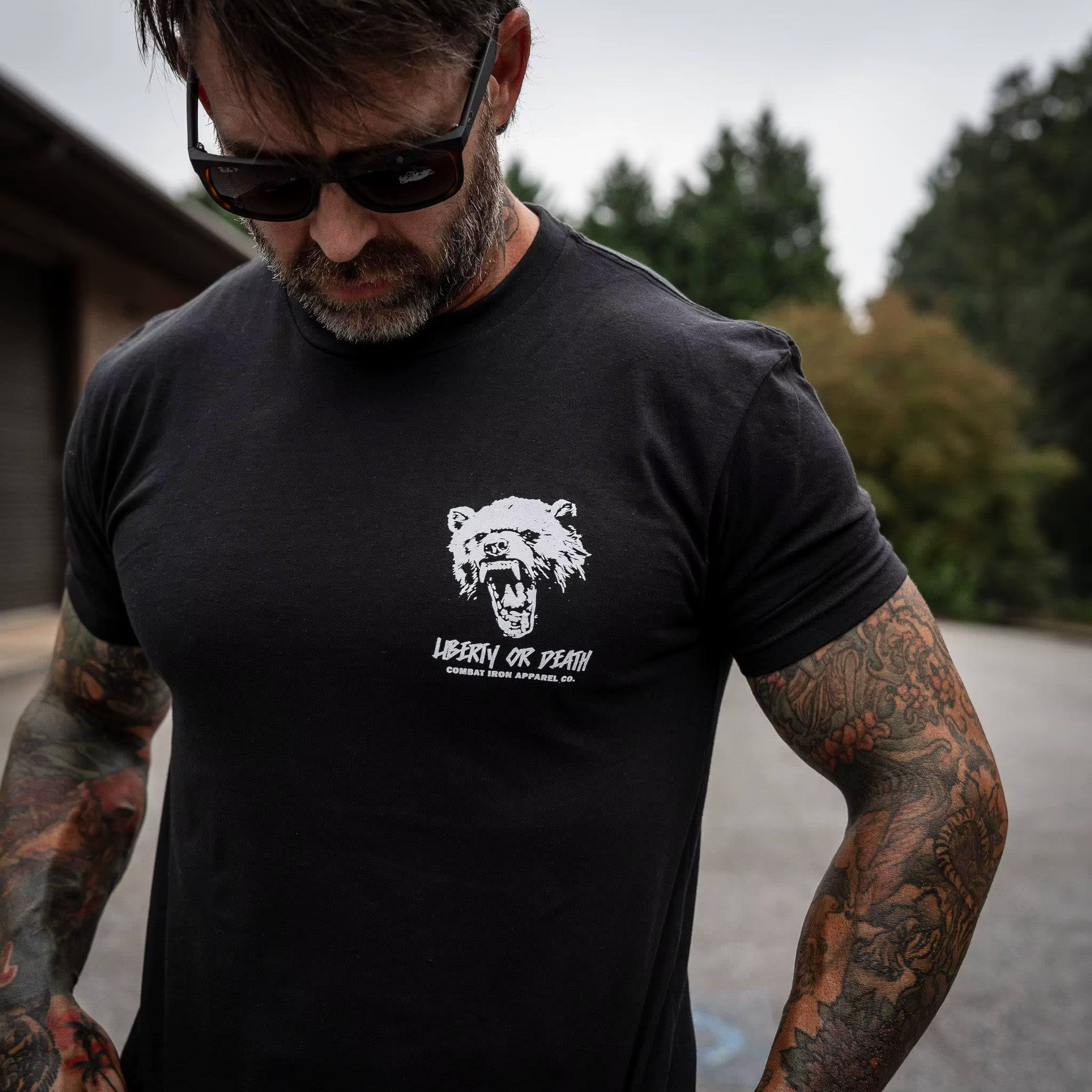 Liberty or Death Camiseta táctica hombre Fight Like Hell - imagen 4
