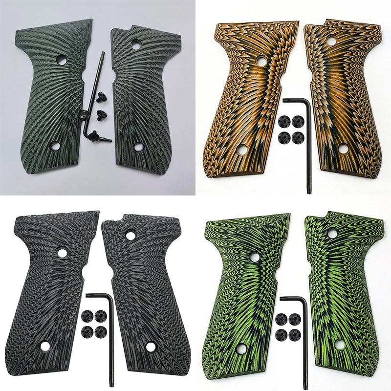 Empuñaduras G10 Beretta 92fs M9 – Tamaño completo textura Sunburst