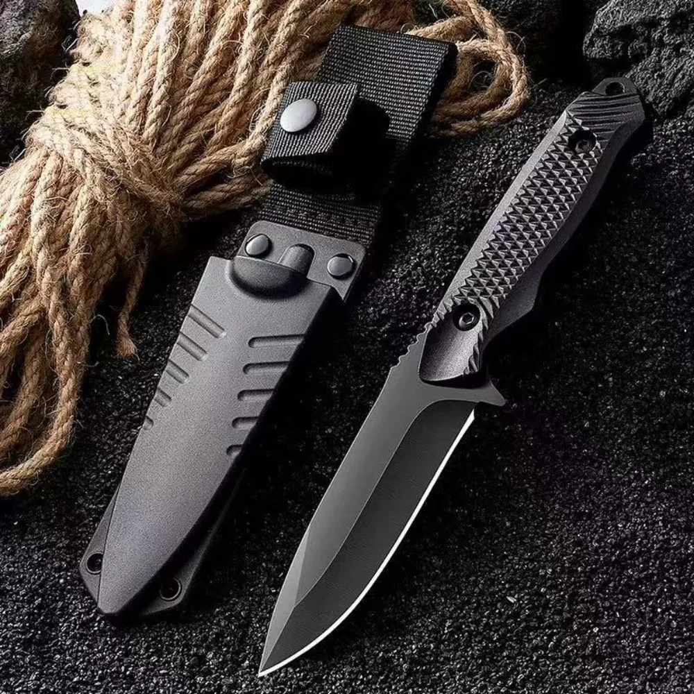 Cuchillo de bolsillo con funda de acero inoxidable, alta dureza - imagen 4