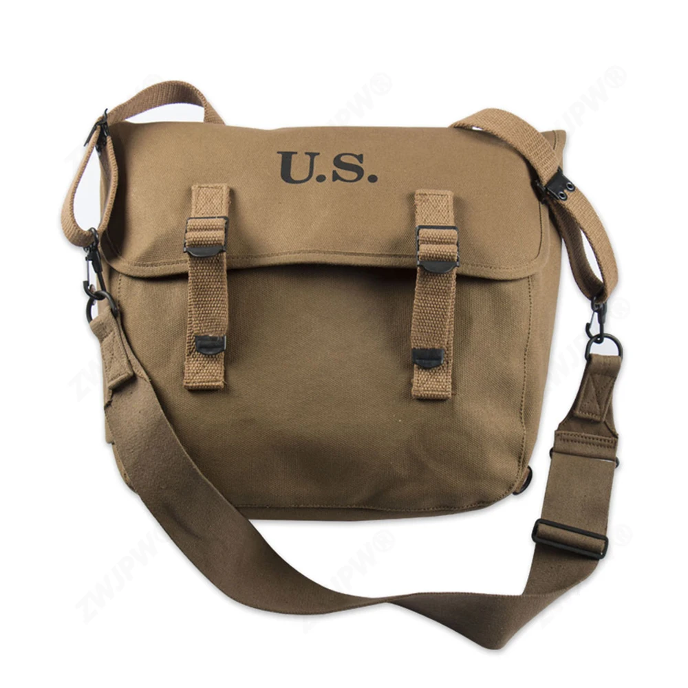 Musette M1936 de lona táctica estilo M36 Segunda Guerra Mundial - imagen 4