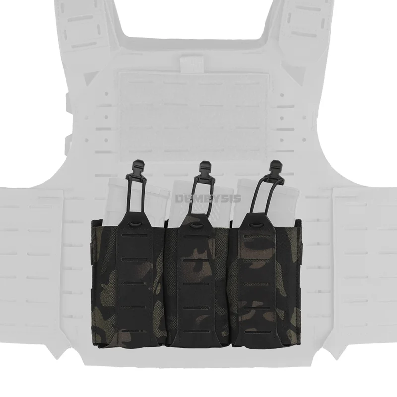 Portacargador táctico MOLLE elástico para rifle, chaleco de caza - imagen 5