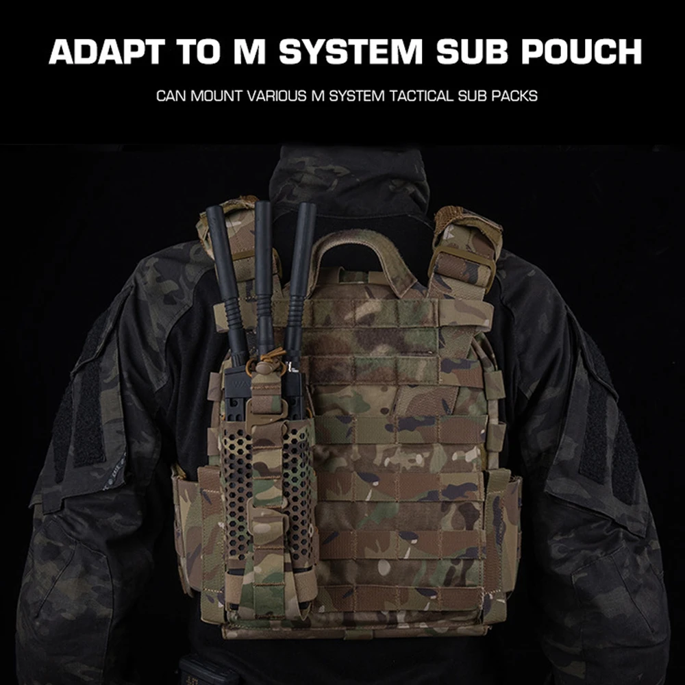 Bolsa MOLLE táctica para radio walkie-talkie