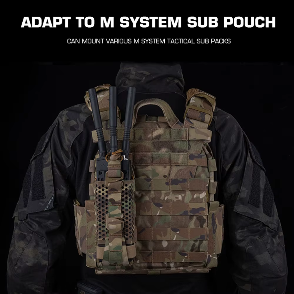 Bolsa MOLLE táctica para radio walkie-talkie