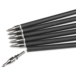 Flechas de carbono con nock y pluma de pavo para tiro con arco