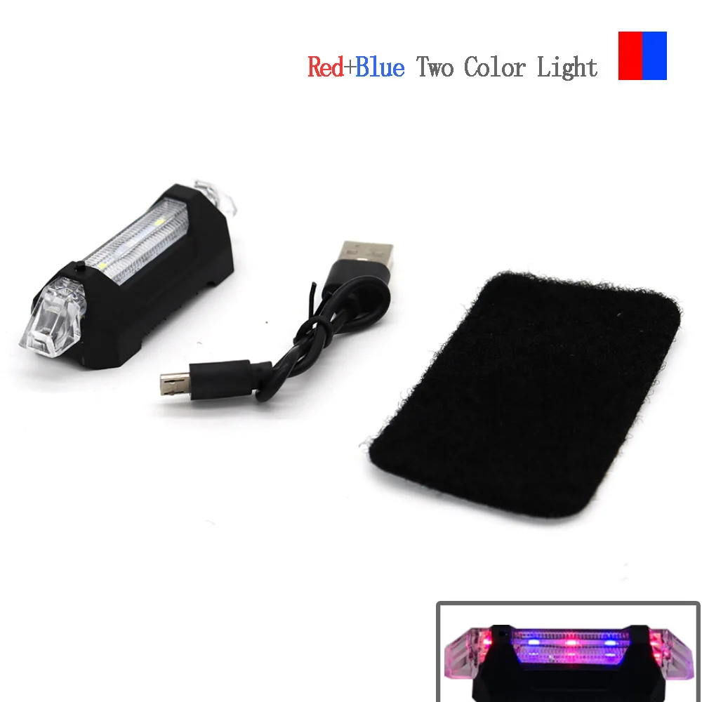 VULPO Luz táctica casco recargable USB intermitente ciclismo