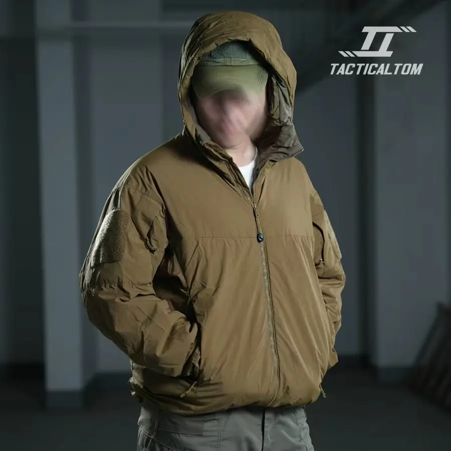 Chaqueta táctica Tom Wolf de algodón marrón, capa media cálida - imagen 4