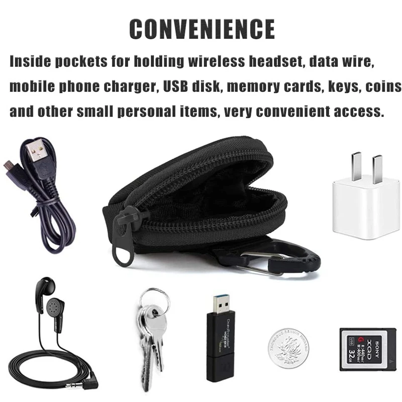 Bolsa táctica EDC mini para accesorios y auriculares - imagen 5