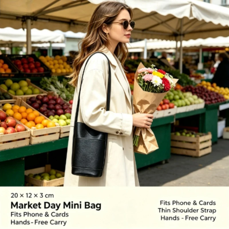 Bolso bandolera mini para mujer con espacio para móvil - imagen 2