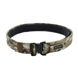 Cinturón táctico estilo Ronin MOLLE doble capa para caza outdoor
