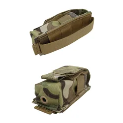 Bolsa táctica MOLLE para linterna, almacenamiento y transporte exterior