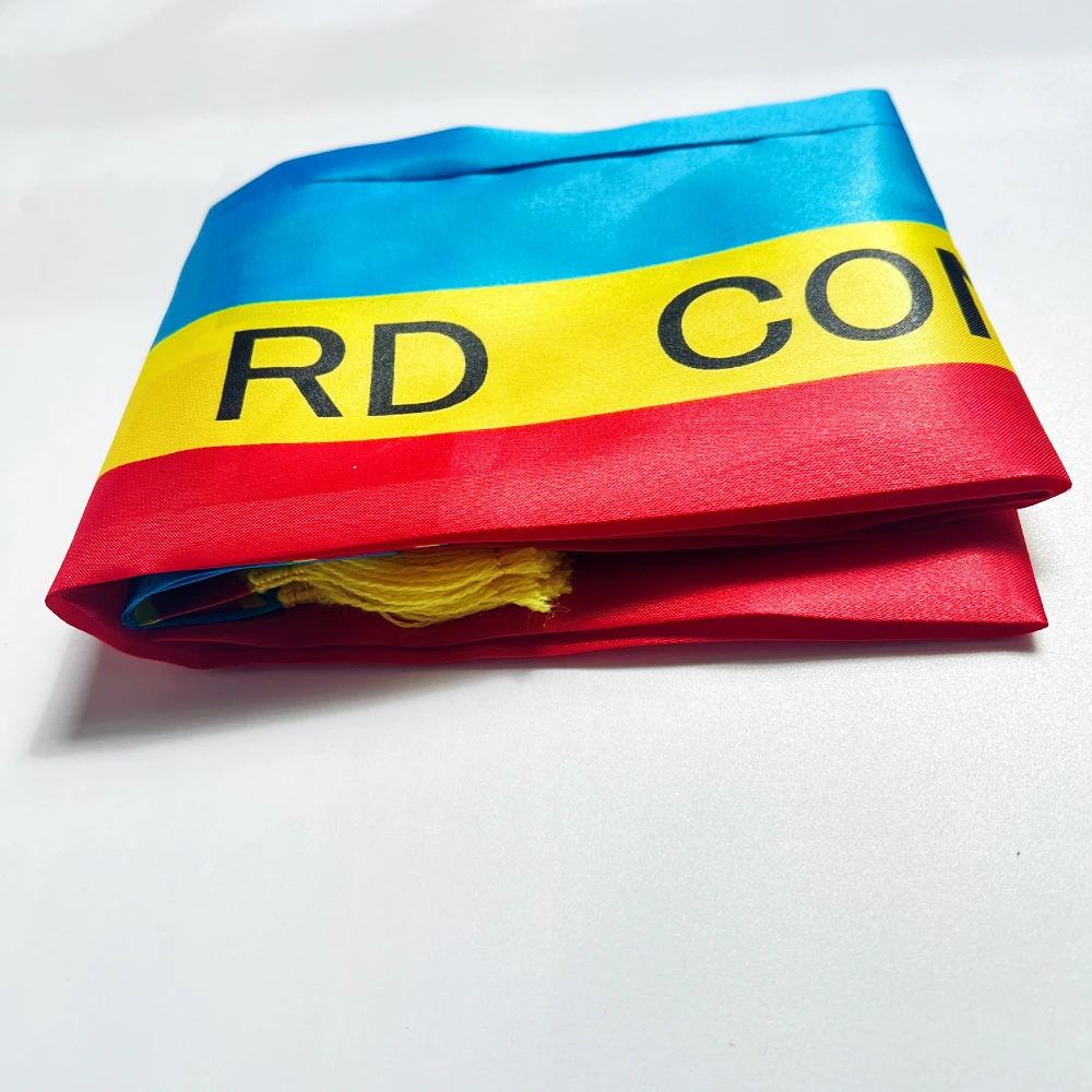 Bufanda satén doble cara estampada con borlas Selección Congo - imagen 2