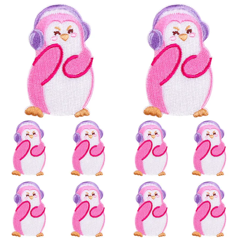Parche pingüino dibujo animado - vista 2