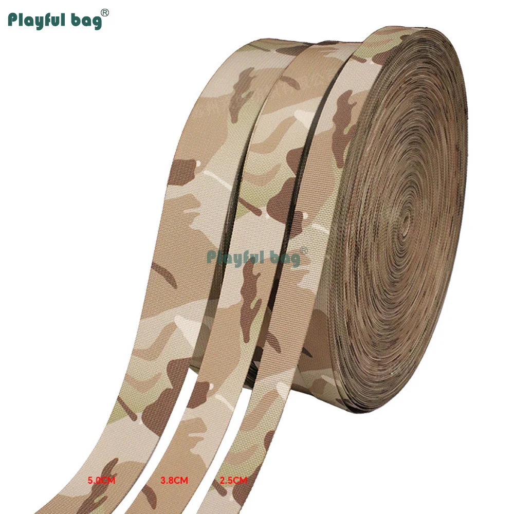 Correa táctica poliéster camuflaje desierto – MOLLE doble cara - imagen 2