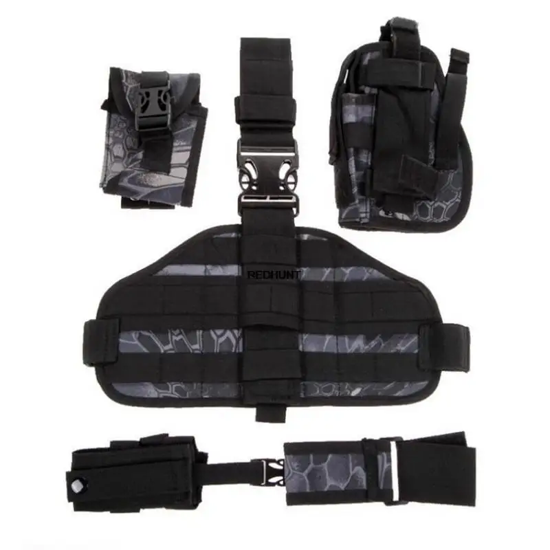 Bolsa de pierna MOLLE táctica resistente para caza y entrenamiento - imagen 5